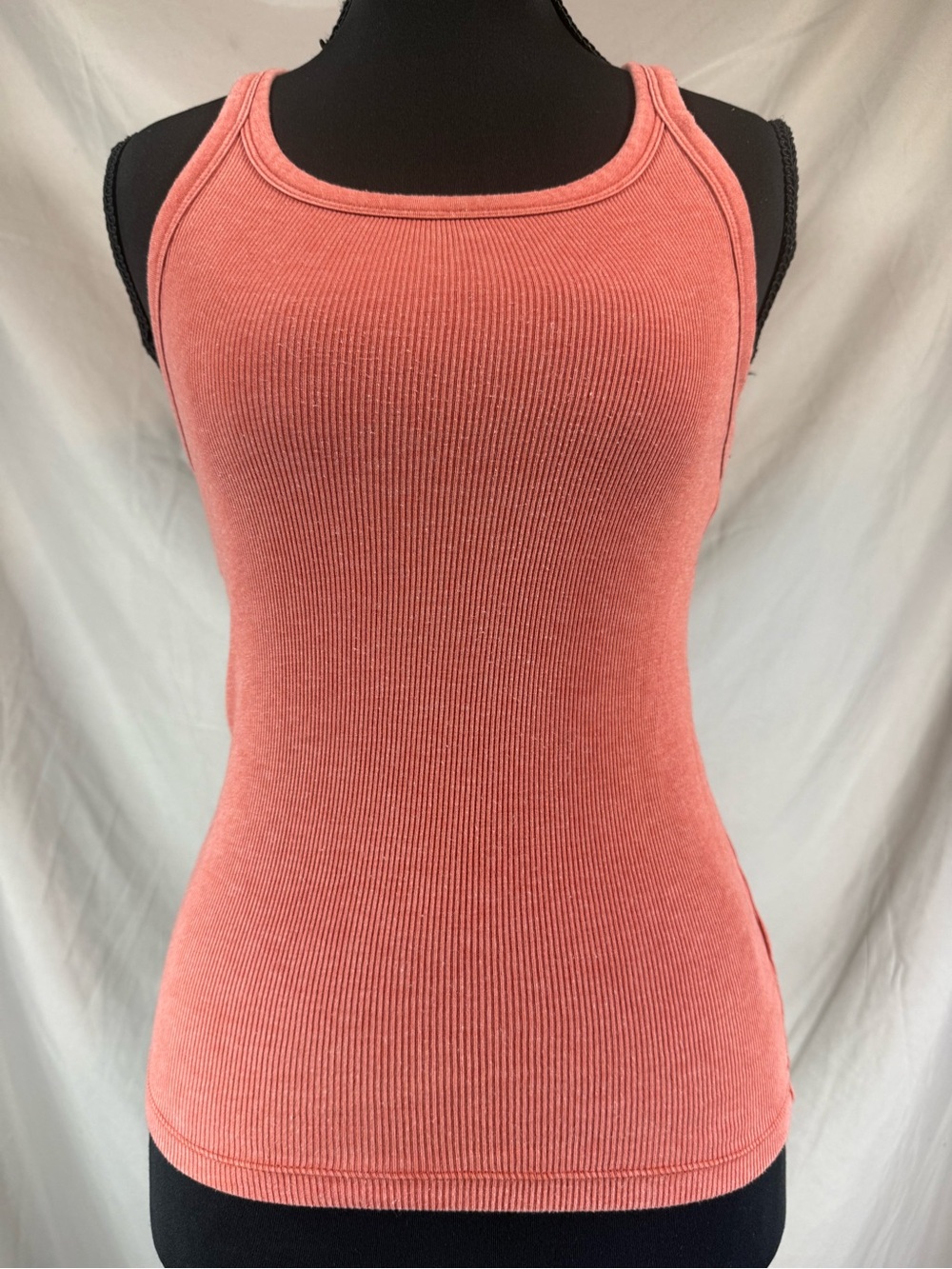 Aerie “Find Happy Everywhere” Ribbed Racerback Tank Terracotta - Size Small